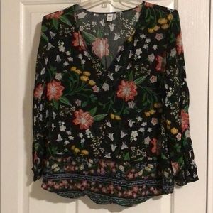 Long Sleeve floral blouse